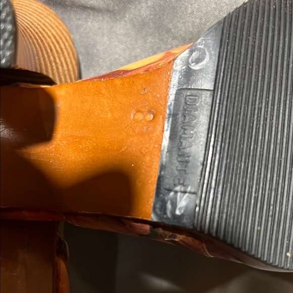 R.S. Buenos Aires Handmade Leather Pumps Printed Heels Argentina Size 8 - Picture 8 of 8